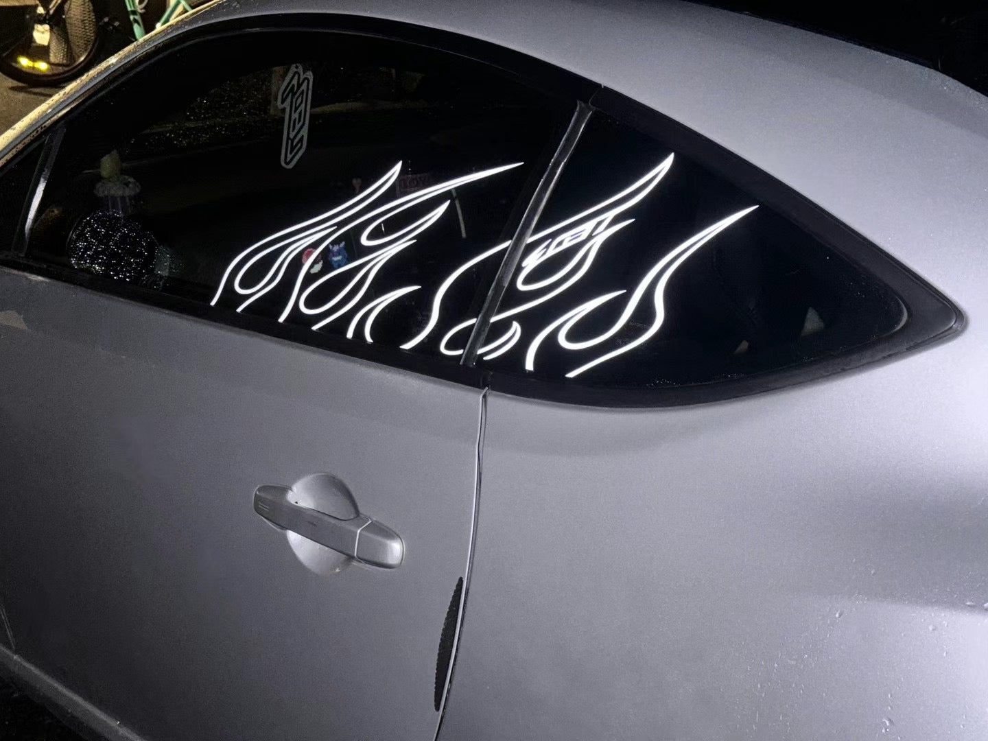 WINDOW FLAME STICKER